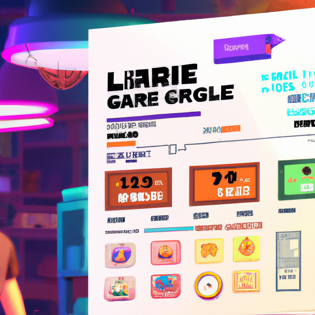 Arcade dashboard collage showing levels, leaderboards, and rewards